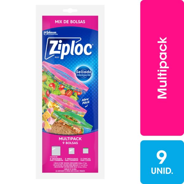 BOLSA ZIPLOC MULTIPACK 9U
