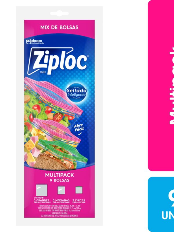 BOLSA ZIPLOC MULTIPACK 9U