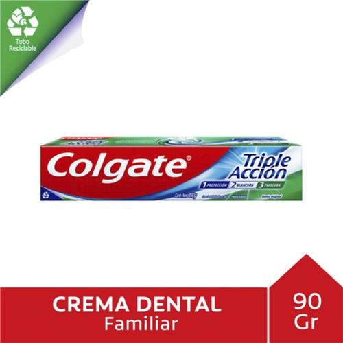 7509546686523 PASTA DENTAL COLGATE 90G TRIPLE ACCION