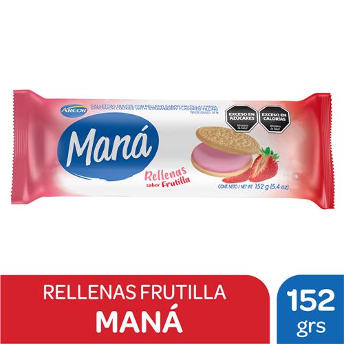 GALLETITAS MANA 152G RELLENAS FRUTILLA