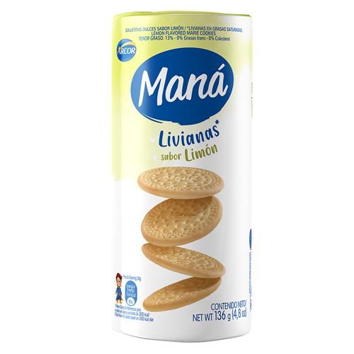 GALLETITAS MANA 136G LIMON.