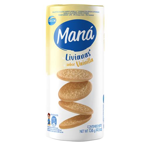 GALLETITAS MANA 136G VAINILLA ROU