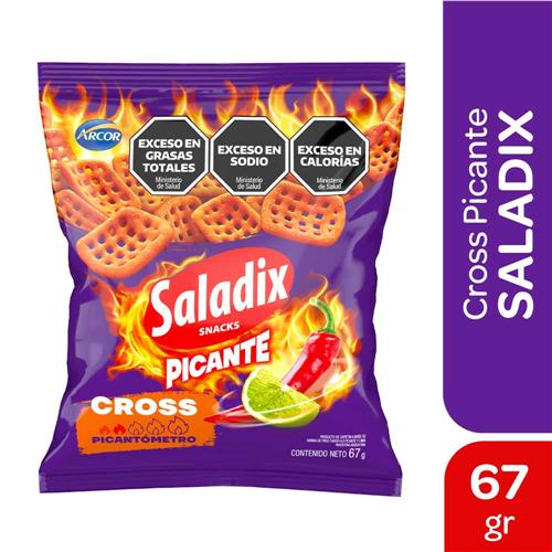 7790040141285 SNACKS SALADIX CROSS 67G FUEGO SE