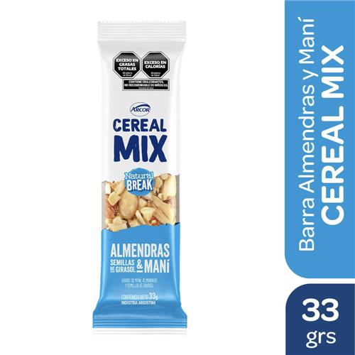 7790040146723 BARRA CEREAL MIX 33G ALMENDRAS