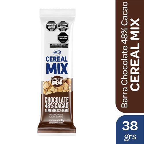 7790040146754 BARRA CEREAL MIX 38G CACAO 48%