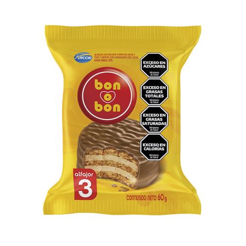 7790040148840 ALFAJOR BON O BON NEGRO 60G SE