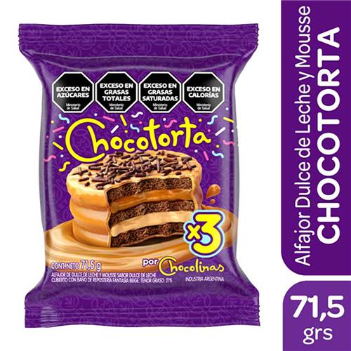 7790040150072 ALFAJOR CHOCOTORTA 71.5G SE