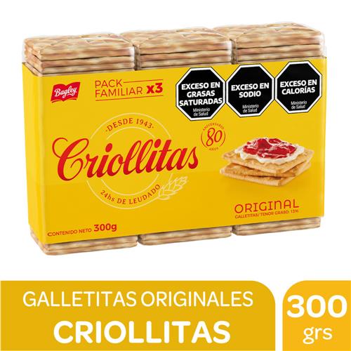 7790040377806 GALLETITAS CRIOLLITAS 300G