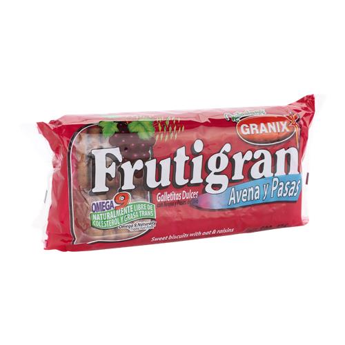 7790045001218 GALLETITAS FRUTIGRAN 500G AVENA PASAS