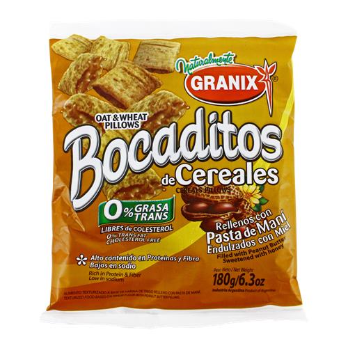 7790045002123 CEREAL GRANIX 180G RELLENO MANI