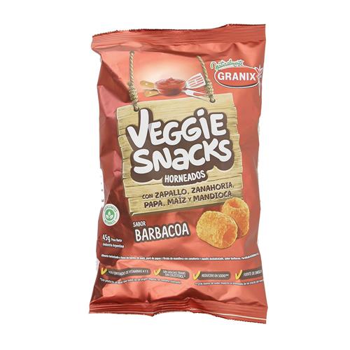 7790045826132 SNACKS VEGGIE GRANIX 45G BARBACOA