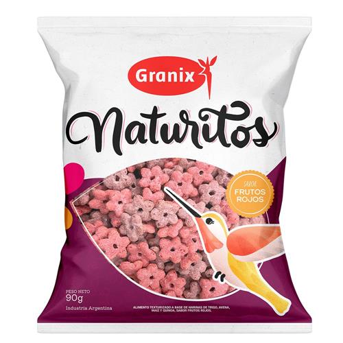 CEREAL GRANIX NATURITOS 90G FRUTOS ROJOS.