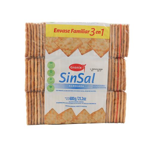 7790045827740 GALLETITAS GRANIX SIN SAL 600G