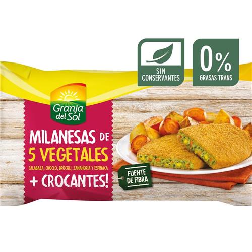 MILANESAS GRANJA DEL SOL 320G DE VEGETALES