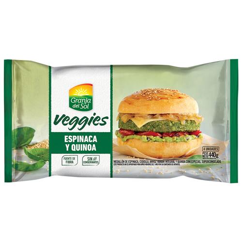 VEGGIES GRANJA DEL SOL 440G ESPINACA Y QUINOA