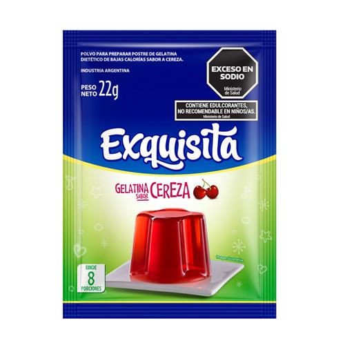 7790070100771 GELATINA EXQUISITA 22G LIGHT CEREZA