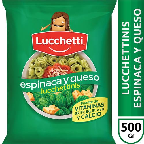 LUCCHETTINIS 500G ESPINACA Y QUESO