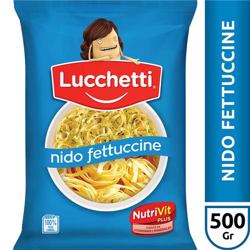 7790070318312 FIDEOS LUCCHETTI 500G NIDO FETTUCCINI