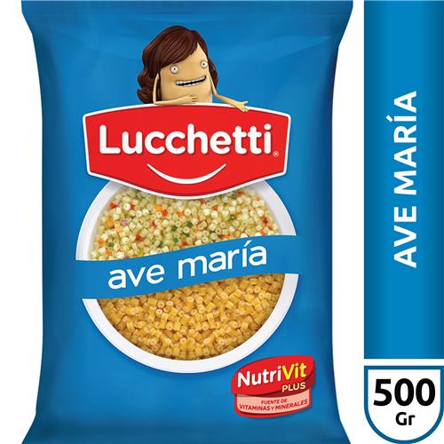 FIDEOS LUCCHETTI 500G AVE MARIA .