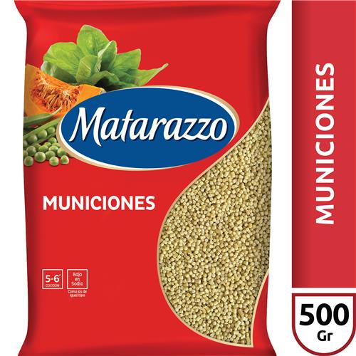FIDEOS MATARAZZO 500G MUNICIONES