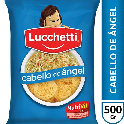 FIDEOS LUCCHETTI 500G CABELLO ANGEL .