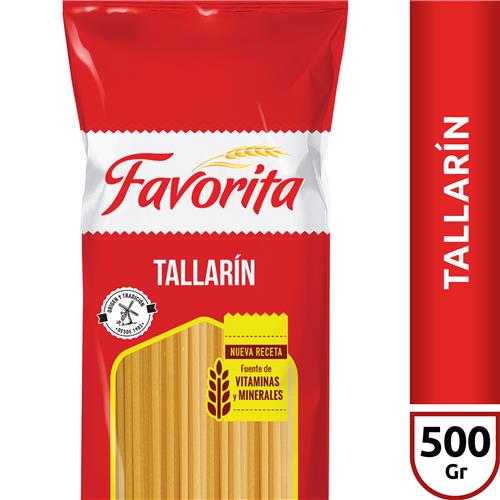 FIDEOS FAVORITA 500G TALLARIN