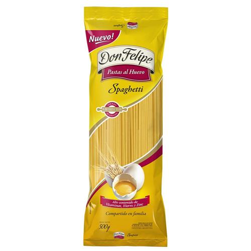 FIDEOS DON FELIPE 500G SPAGHETTI AL HUEVO