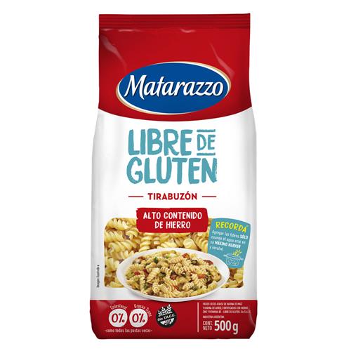 FIDEOS MATARAZZO 500G SIN TACC TIRABUZON