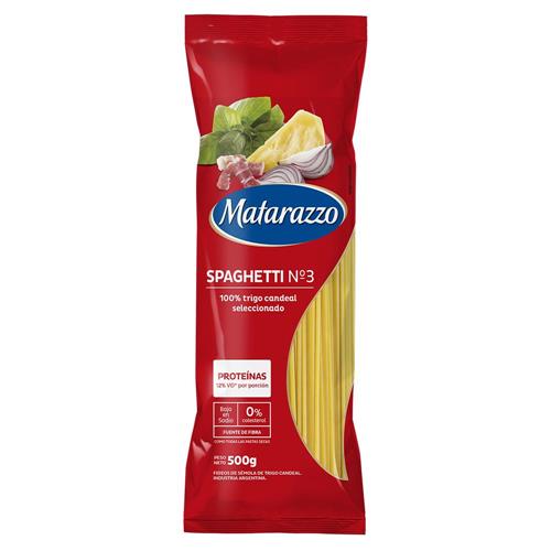 FIDEOS MATARAZZO 500G SPAGHETTI Nº 3