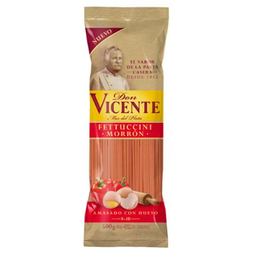 7790070337207 FIDEOS DON VICENTE 500G FETTUCCINE MORRON