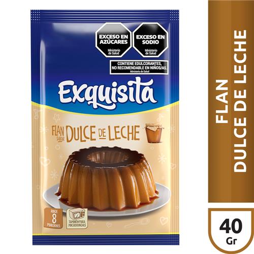 FLAN EXQUISITA DULCE DE LECHE
