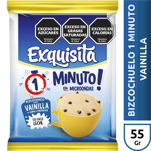 BIZCOCHUELO EXQUISITA 60G 1 MINUTO VAIN.CHIPS