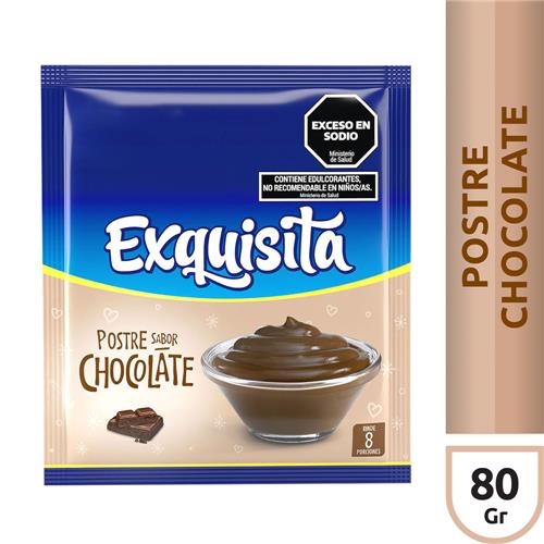 7790070417879 POSTRE EXQUISITA 80G CHOCOLATE