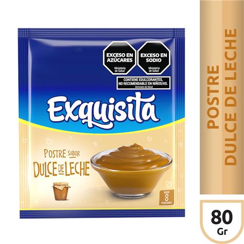 7790070417916 POSTRE EXQUISITA 80G DULCE DE LECHE.