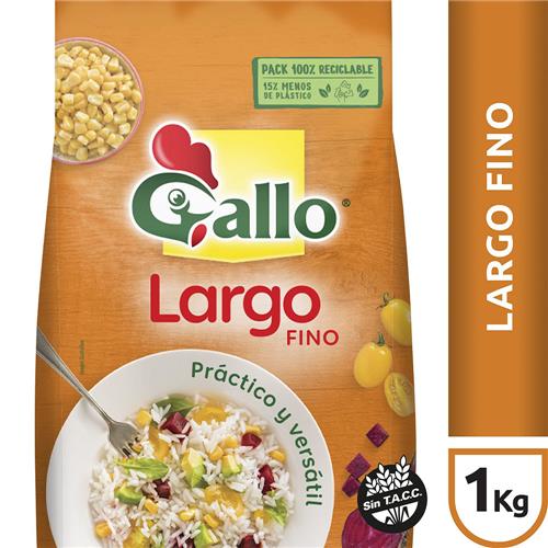 ARROZ GALLO LARGO FINO 1K