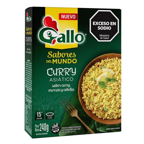 7790070431554 ARROZ GALLO SABORES MUNDO 240G CURRY