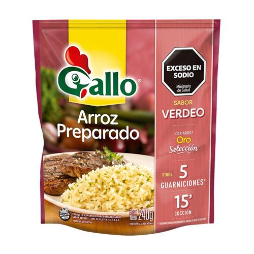 ARROZ GALLO PREPARADO 240G VERDEO