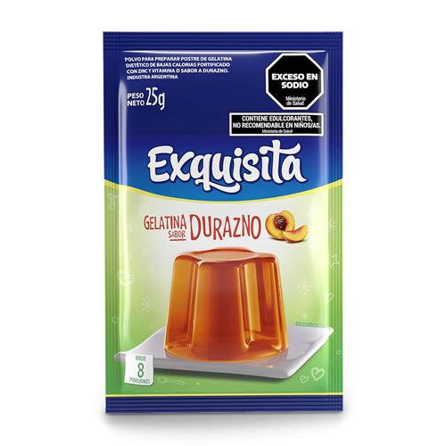 GELATINA EXQUISITA 25G LIGHT DURAZNO
