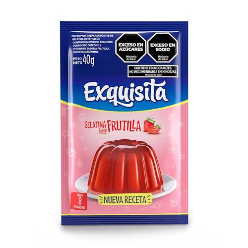 GELATINA EXQUISITA 40G FRUTILLA
