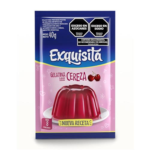 7790070432513 GELATINA EXQUISITA 40G CEREZA