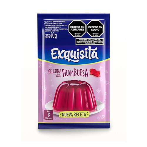 GELATINA EXQUISITA 40G FRAMBUESA