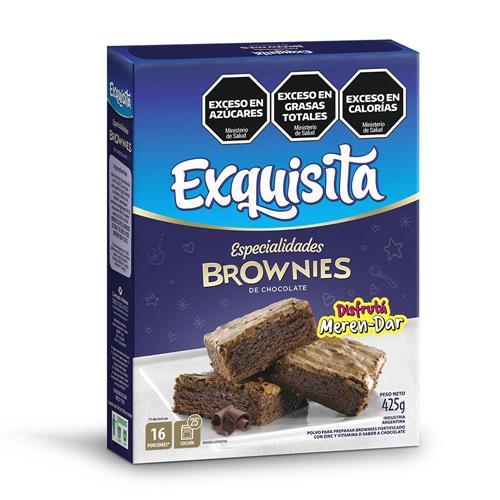 7790070432858 BROWNIES EXQUISITA 425G CHOCOLATE