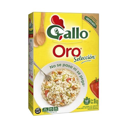ARROZ GALLO ORO 1K CAJA