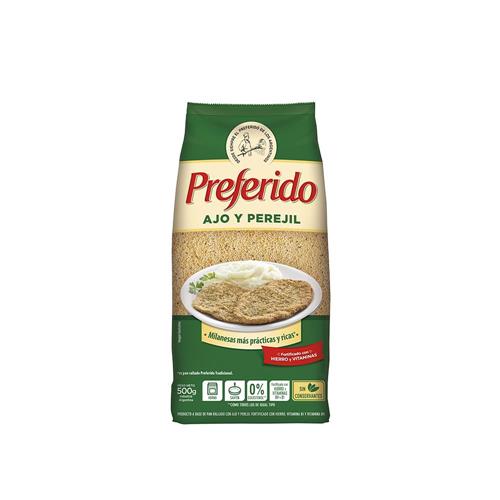 7790070433237 PAN RALLADO PREFERIDO 500G AJO PEREJIL.