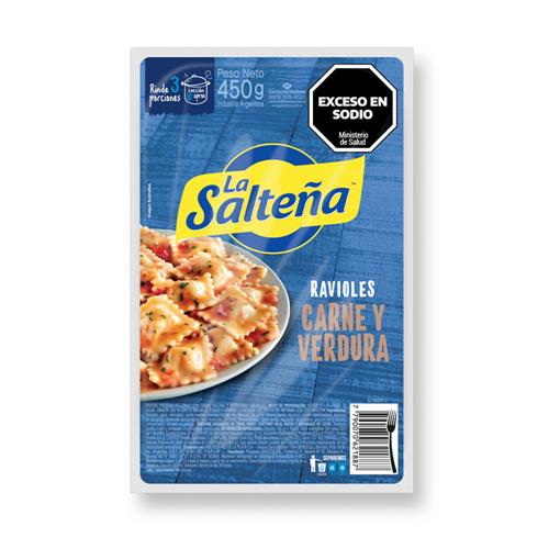 RAVIOLES LA SALTEÑA 450G CARNE ESPINACA