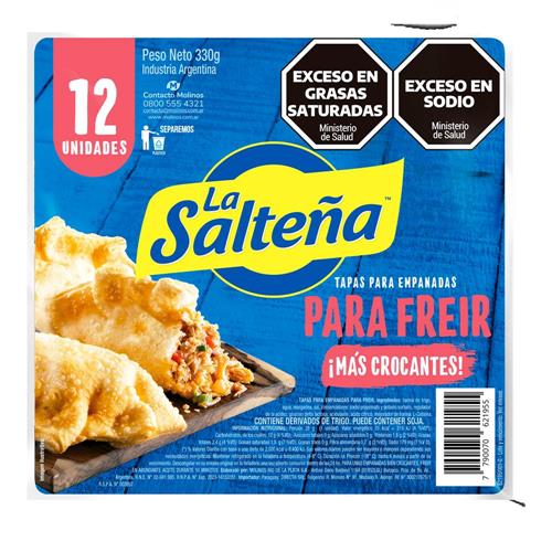 TAPA EMPANADAS LA SALTEÑA 330G FREIR