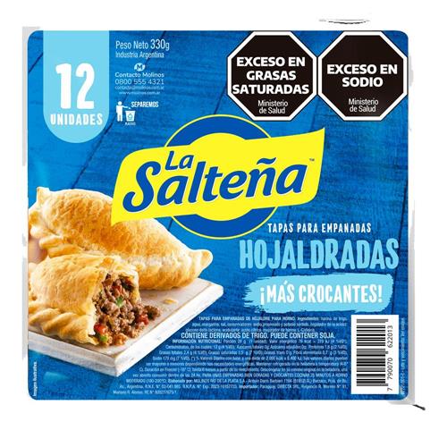 TAPA EMPANADAS LA SALTEÑA HOJALDRE
