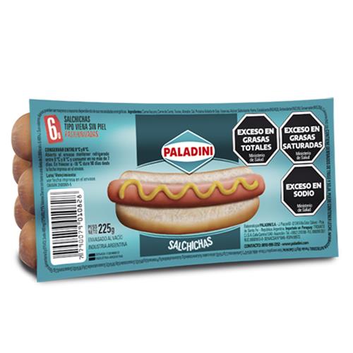 SALCHICHAS PALADINI 6U