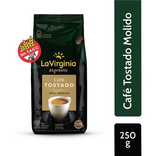 7790150037041 CAFE LA VIRGINIA 250G TOSTADO