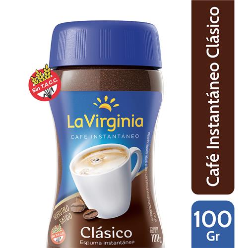 7790150100783 CAFE LA VIRGINIA 100G CLASICO ESPUMA INSTANTANEA